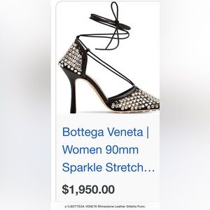 BOTTEGA VENETA
Rhinestone Leather Stiletto Pumps